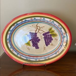 Napa valley multicolored serving plate